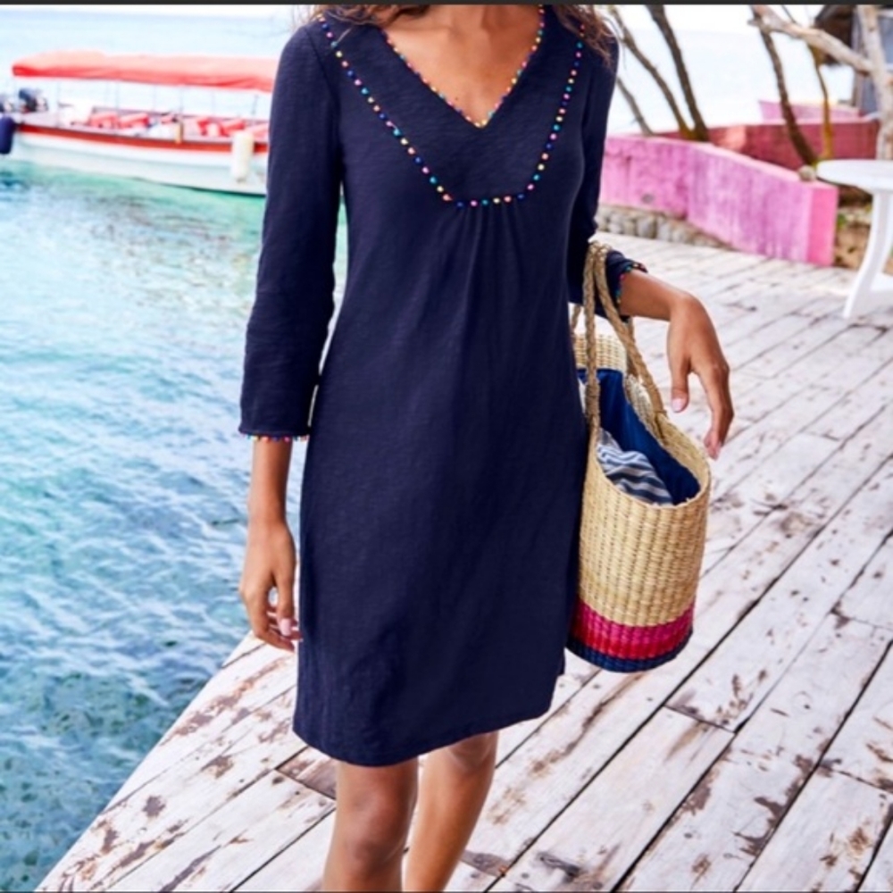 Boden Charlie Jersey Tunic in Navy Size 18L